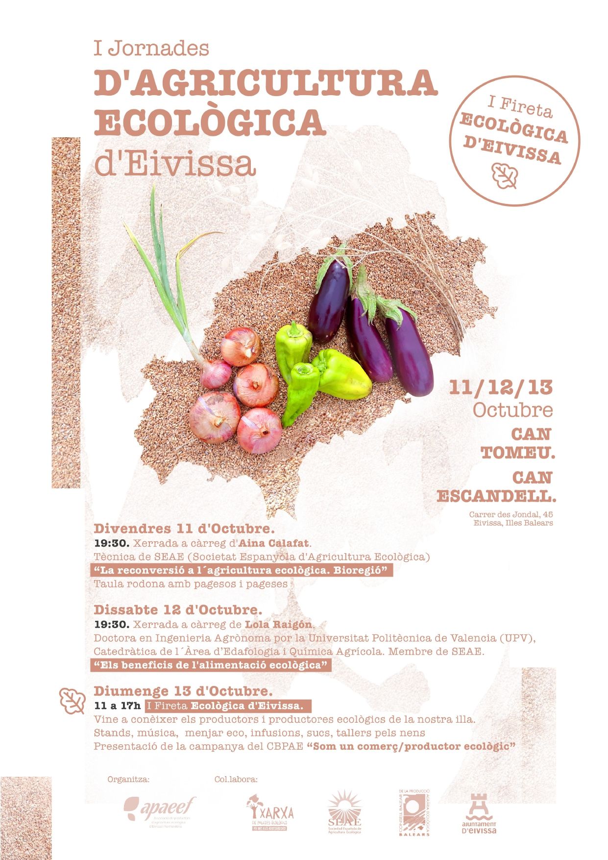 Cartell de la I Fireta Ecològica d'Eivissa, celebrada l'octubre de 2019 a Can Tomeu (Eivissa)